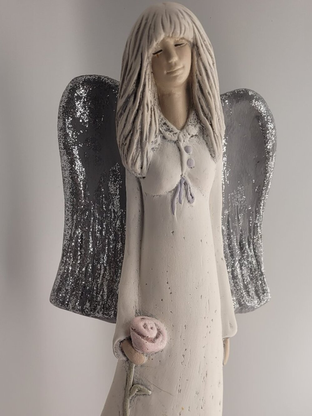 Vivartis Dawn Serenade Bell Winged Rose Guardian Angel Krakow Poland Handmade